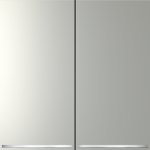 Выключатель встраиваемый VOLTUM S70 двухклавишный с подсветкой 10А, (сталь) (VLS020205)