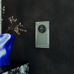 Выключатель встраиваемый VOLTUM S70 двухклавишный с подсветкой 10А, (титан) (VLS020206)