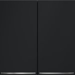 Выключатель встраиваемый VOLTUM S70 двухклавишный с подсветкой 10А, (графит) (VLS020207)