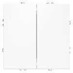 Проходной переключатель встраиваемый VOLTUM S70 двухклавишный 10А, (белый матовый) (VLS020302)