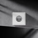 Проходной переключатель встраиваемый VOLTUM S70 двухклавишный 10А, (кашемир) (VLS020303)