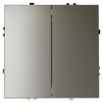 Проходной переключатель встраиваемый VOLTUM S70 двухклавишный 10А, (шелк) (VLS020304)