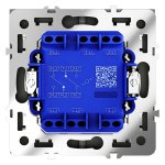 Проходной переключатель встраиваемый VOLTUM S70 двухклавишный 10А, (черный матовый) (VLS020308)