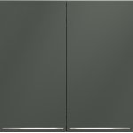 Проходной переключатель встраиваемый VOLTUM S70 двухклавишный с подсветкой 10А, (титан) (VLS020406)