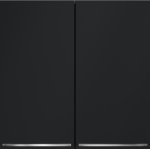 Проходной переключатель встраиваемый VOLTUM S70 двухклавишный с подсветкой 10А, (графит) (VLS020407)