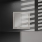 Перекрестный переключатель встраиваемый VOLTUM S70 двухклавишный 10А, (кашемир)