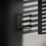 Перекрестный переключатель встраиваемый VOLTUM S70 двухклавишный 10А, (титан)