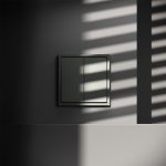 Выключатель с самовозвратом встраиваемый VOLTUM S70 двухклавишный 10А, (титан) (VLS020606)