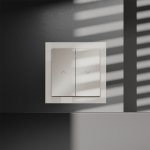 Выключатель встраиваемый VOLTUM S70 для жалюзи 10А, (кашемир)