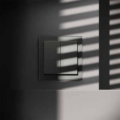 Выключатель встраиваемый VOLTUM S70 для жалюзи 10А, (титан) Выключатель встраиваемый VOLTUM S70 для жалюзи 10А, (титан)