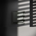 Выключатель встраиваемый VOLTUM S70 для жалюзи 10А, (титан)