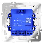 Выключатель встраиваемый VOLTUM S70 трехклавишный 10А, (белый матовый) (VLS030102)