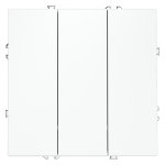 Выключатель встраиваемый VOLTUM S70 трехклавишный 10А, (белый матовый) (VLS030102)