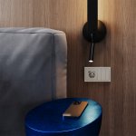 Выключатель встраиваемый VOLTUM S70 трехклавишный 10А, (кашемир) (VLS030103)
