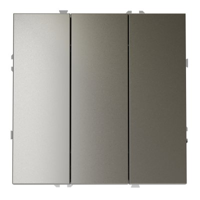 Выключатель встраиваемый VOLTUM S70 трехклавишный 10А, (шелк) (VLS030104)