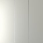 Выключатель встраиваемый VOLTUM S70 трехклавишный 10А, (сталь) (VLS030105)