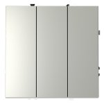 Выключатель встраиваемый VOLTUM S70 трехклавишный 10А, (сталь) (VLS030105)