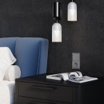 Выключатель встраиваемый VOLTUM S70 трехклавишный 10А, (сталь) (VLS030105)