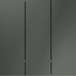 Выключатель встраиваемый VOLTUM S70 трехклавишный 10А, (титан) (VLS030106)