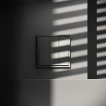 Выключатель встраиваемый VOLTUM S70 трехклавишный 10А, (титан) (VLS030106)