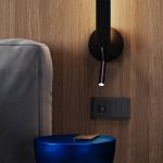 Выключатель встраиваемый VOLTUM S70 трехклавишный 10А, (графит) (VLS030107)