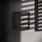 Выключатель встраиваемый VOLTUM S70 трехклавишный 10А, (черный матовый) (VLS030108)