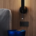 Выключатель встраиваемый VOLTUM S70 трехклавишный 10А, (черный матовый) (VLS030108)