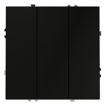 Выключатель встраиваемый VOLTUM S70 трехклавишный 10А, (черный матовый) (VLS030108) Выключатель встраиваемый VOLTUM S70 трехклавишный 10А, (черный матовый) (VLS030108)