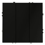 Выключатель встраиваемый VOLTUM S70 трехклавишный 10А, (черный матовый) (VLS030108)