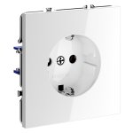 Розетка встраиваемая VOLTUM S70 с заземлением 16А, (белый глянцевый) (VLS040101)