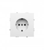 Розетка встраиваемая VOLTUM S70 с заземлением 16А, (белый глянцевый) (VLS040101)