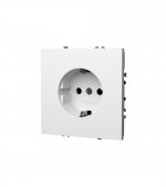 Розетка встраиваемая VOLTUM S70 с заземлением 16А, (белый глянцевый) (VLS040101)