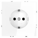 Розетка встраиваемая VOLTUM S70 с заземлением 16А, (белый глянцевый) (VLS040101)