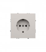 Розетка встраиваемая VOLTUM S70 с заземлением 16А, (белый матовый) (VLS040102)