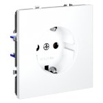 Розетка встраиваемая VOLTUM S70 с заземлением 16А, (белый матовый) (VLS040102)