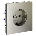 Розетка встраиваемая VOLTUM S70 с заземлением 16А, (шелк) (VLS040104)