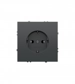 Розетка встраиваемая VOLTUM S70 с заземлением 16А, (титан) (VLS040106)