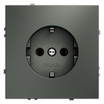 Розетка встраиваемая VOLTUM S70 с заземлением 16А, (титан) (VLS040106)