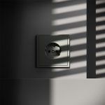 Розетка встраиваемая VOLTUM S70 с заземлением 16А, (титан) (VLS040106)