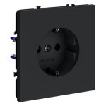 Розетка встраиваемая VOLTUM S70 с заземлением 16А, (графит) (VLS040107)