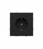 Розетка встраиваемая VOLTUM S70 с заземлением 16А, (графит) (VLS040107)