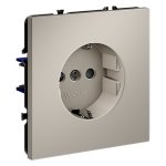 Розетка встраиваемая VOLTUM S70 с заземлением и защитными шторками, 16А, (кашемир) (VLS040203)