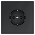 Розетка встраиваемая VOLTUM S70 с заземлением и защитными шторками, 16А, (графит) (VLS040207)