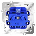 Розетка встраиваемая VOLTUM S70 с заземлением, защитными шторками и крышкой 16А, (белый глянцевый) (VLS040301)