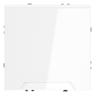 Розетка встраиваемая VOLTUM S70 с заземлением, защитными шторками и крышкой 16А, (белый глянцевый) (VLS040301)