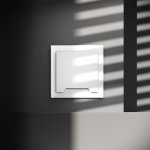 Розетка встраиваемая VOLTUM S70 с заземлением, защитными шторками и крышкой 16А, (белый матовый) (VLS040302)