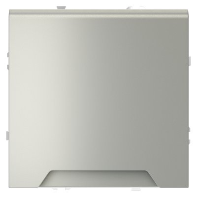 Розетка встраиваемая VOLTUM S70 с заземлением, защитными шторками и крышкой 16А, (сталь) (VLS040305)