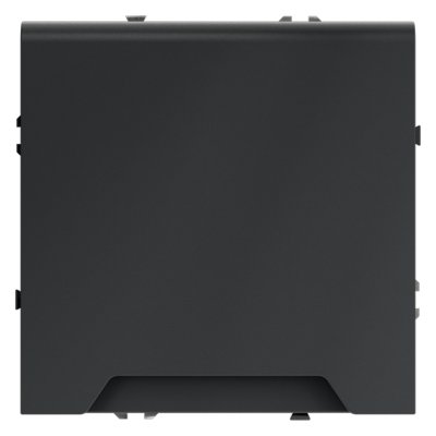 Розетка встраиваемая VOLTUM S70 с заземлением, защитными шторками и крышкой 16А, (графит) (VLS040307)