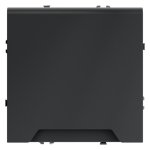 Розетка встраиваемая VOLTUM S70 с заземлением, защитными шторками и крышкой 16А, (графит) (VLS040307)