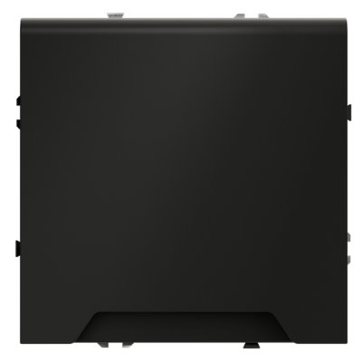 Розетка встраиваемая VOLTUM S70 с заземлением, защитными шторками и крышкой 16А, (черный матовый) (VLS040308)